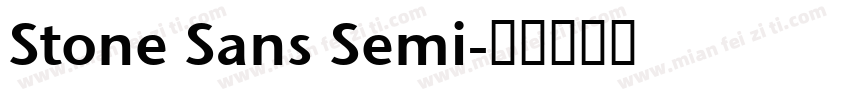 Stone Sans Semi字体转换